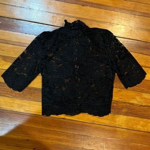 Widow Black Lace - Lace up top